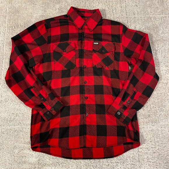 NWOT DIXXON "REDRUM" Flannel Rare Mens Medium - Picture 1 of 6